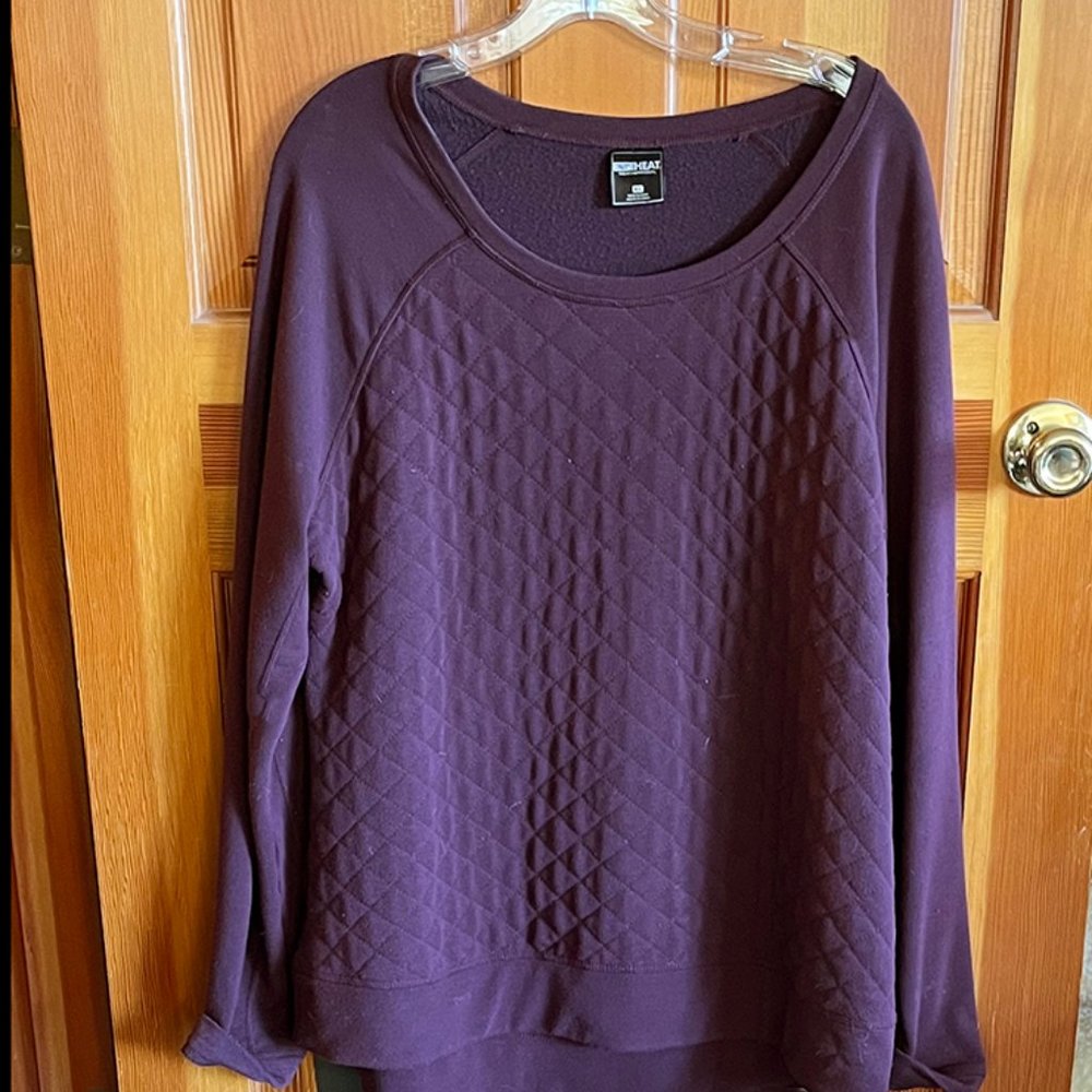 plum/wine shirt, 32° Heat, weatherproof